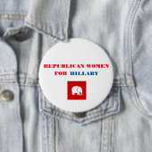 Republikeinse vrouwen voor Hillary Button 4" (In situ)