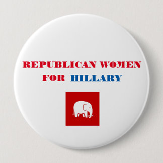 Republikeinse vrouwen voor Hillary Button 4"