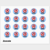 Republikeinse waarden - hebzucht, angst en haat ronde sticker (Vel)