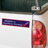 Republikeinse Wrecking Ball Bumpersticker (Op Truck)