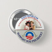 Republincans en Limbaugh Ronde Button 5,7 Cm (Voorkant /achterkant)