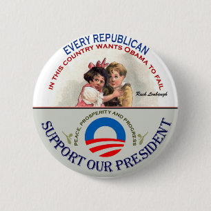 Republincans en Limbaugh Ronde Button 5,7 Cm