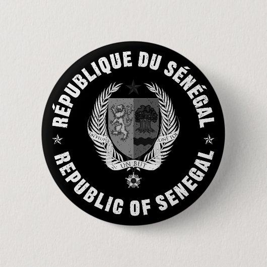 Republique Du Senegal Ronde Button 5,7 Cm (Voorkant)