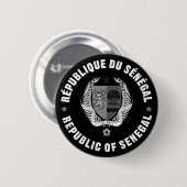 Republique Du Senegal Ronde Button 5,7 Cm (Voorkant /achterkant)