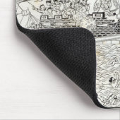 Repulatie van de Franse Pistool-boten Muismat (Hoek)