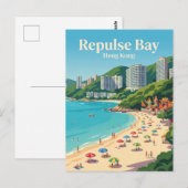 Repulse Bay-strand Hongkong Briefkaart (Voorkant / Achterkant)