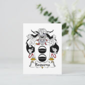 Requena Family Crest Briefkaart (Staand voorkant)