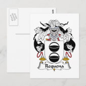 Requena Family Crest Briefkaart (Voorkant / Achterkant)