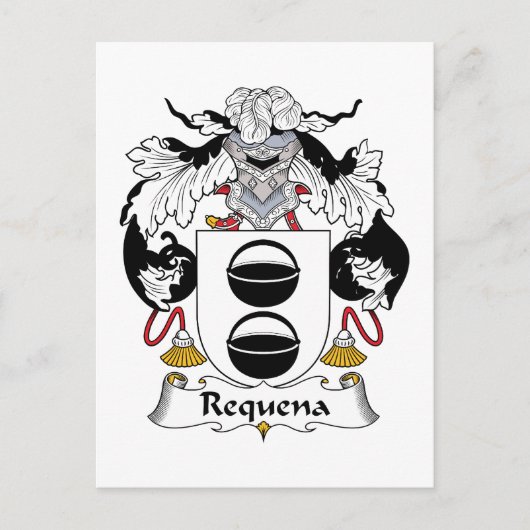 Requena Family Crest Briefkaart (Voorkant)
