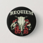 Requiem - Gotische streetwear ontwerp Ronde Button 5,7 Cm (Voorkant)