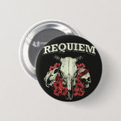 Requiem - Gotische streetwear ontwerp Ronde Button 5,7 Cm (Voorkant /achterkant)