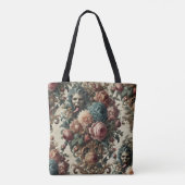 Requiem Rhapsody - Gotisch Barok Bloemenbeest Tote Bag (Achterkant)
