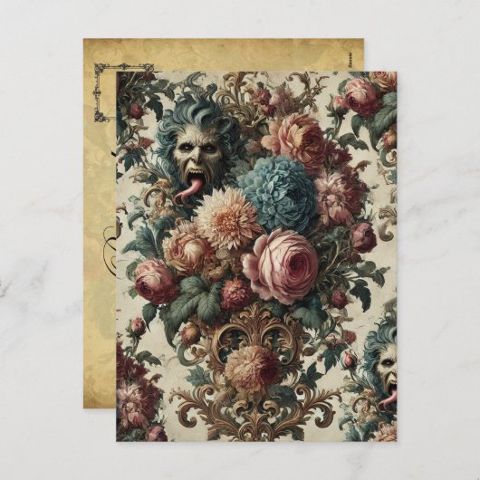 Requiem Rhapsody - Gotisch Victoriaans Feestdagenkaart (Voorkant / Achterkant)