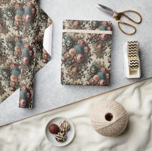 Requiem Rhapsody - Gotische Bloemen Bandana Cadeaupapier (Crafts)