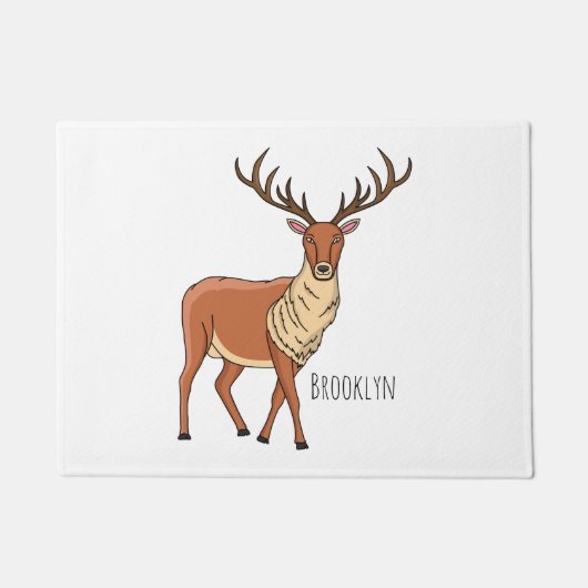 Rerendierillustratie cartoon deurmat (Voorkant)