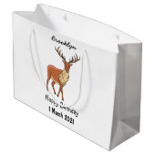 Rerendierillustratie cartoon groot cadeauzakje (Achterkant Gekanteld)