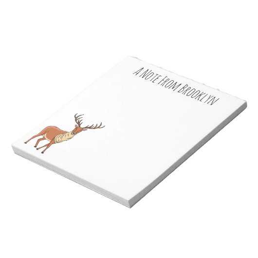 Rerendierillustratie cartoon notitieblok (Linkerzijde)