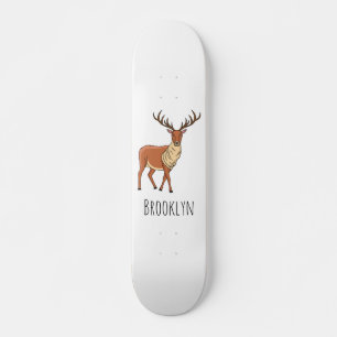 Rerendierillustratie cartoon persoonlijk skateboard