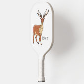 Rerendierillustratie cartoon pickleball paddle (Links)