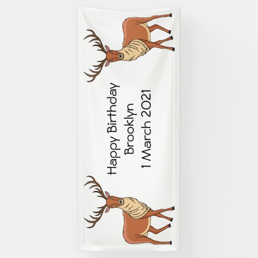 Rerendierillustratie cartoon spandoek (Verticaal)