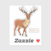 Rerendierillustratie cartoon sticker (Vel)