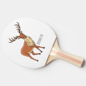 Rerendierillustratie cartoon tafeltennisbatje (Zijkant)