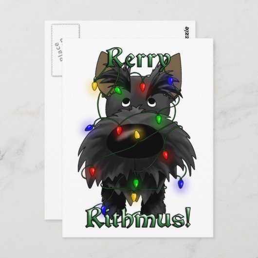 Rerry Rithmus - Scottish Terrier Briefkaart (Voorkant / Achterkant)