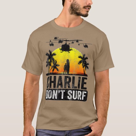 Rertro  Charlie Dont Surf T-shirt (Voorkant)