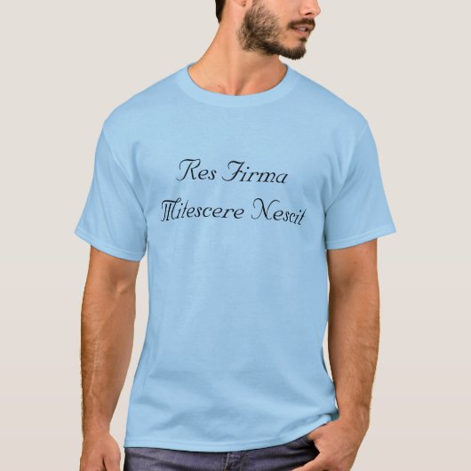 Res Firma Mitescere Nescit Gifts T-shirt (Voorkant)