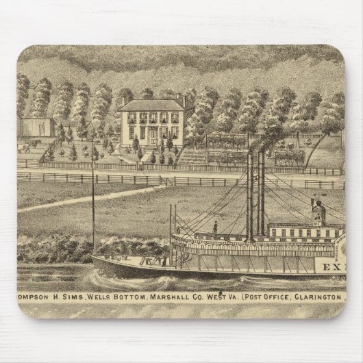 Res van wijlen Thompson H Sims Muismat (Voorkant)