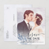 Resave the Date Wedding Postponement Reschedulated Aankondigingskaart (Voorkant / Achterkant)