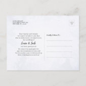 Resave the Date Wedding Postponement Reschedulated Aankondigingskaart (Achterkant)