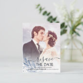 Resave the Date Wedding Postponement Reschedulated Aankondigingskaart (Staand voorkant)