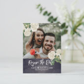 Resave the Date Wedding Postponement Reschedulated Aankondigingskaart (Staand voorkant)