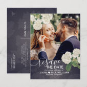 Resave the Date Wedding Postponement Reschedulated Aankondigingskaart (Voorkant / Achterkant)