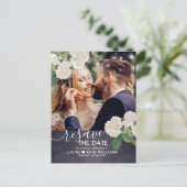 Resave the Date Wedding Postponement Reschedulated Aankondigingskaart (Staand voorkant)