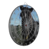 Rescuated Black Draft Horse Dartbord (Voorkant Links)