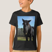 Rescuated Black Draft Horse T-shirt (Voorkant)