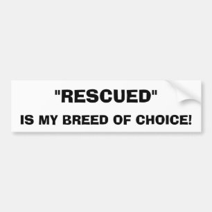 Rescuated Dog Bumpersticker