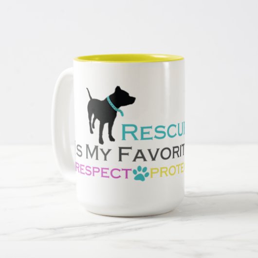 Rescuated is favoriete Breed Mok (Voorkant links)