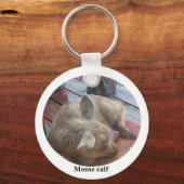 Rescuated Moose Calf Sleutelhanger (Voorkant)