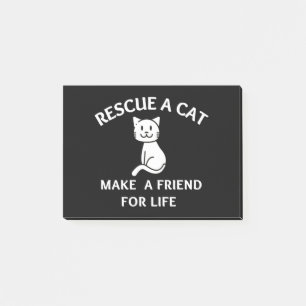 Rescue A Cat Make A Friend For Life Post-it® Notes