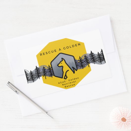 "Rescue a Golden" AGaG Sticker (Envelop)