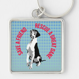 Rescue a Great Dane Sleutelhanger