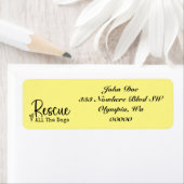 Rescue Alle Honden Pet Rescue Retouradres Labels (Insitu)