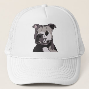 Rescue American Bulldog Pit Bull Terrier Portret Trucker Pet