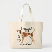 Rescue American English Coonhound Grote Tote Bag (Voorkant)