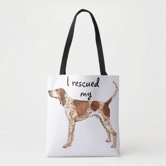 Rescue American English Coonhound Tote Bag (Voorkant)