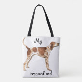 Rescue American English Coonhound Tote Bag (Achterkant)