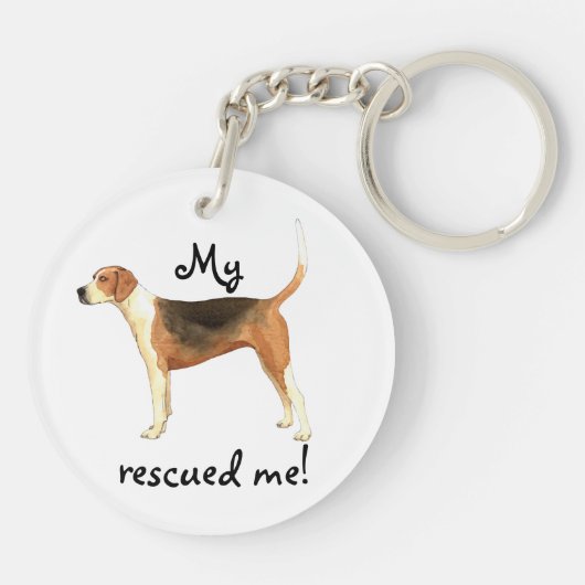 Rescue American Foxhound Sleutelhanger (Achterkant)